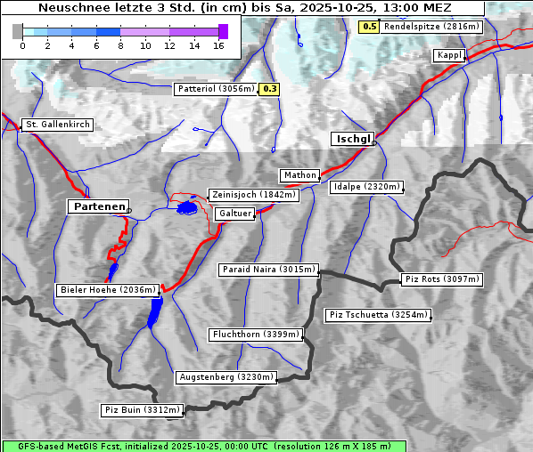Neuschnee, 25. 10. 2025
