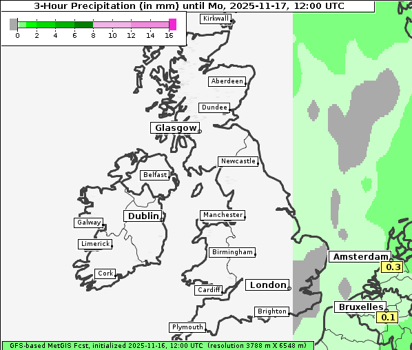 Niederschlag, 17. 11. 2025
