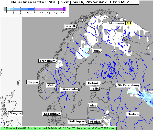 Neuschnee, 7. 4. 2026