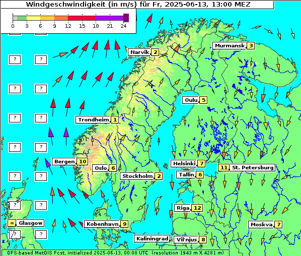 Wind, 13. 6. 2025