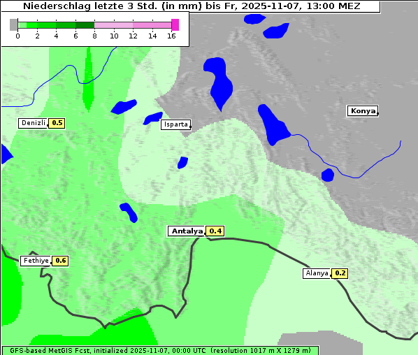 Niederschlag, 7. 11. 2025