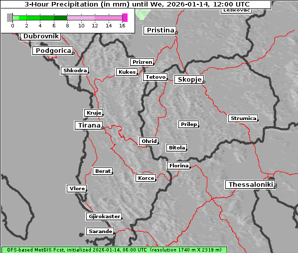 Niederschlag, 14. 1. 2026