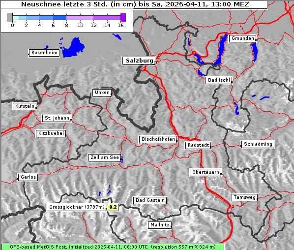 Neuschnee, 11. 4. 2026