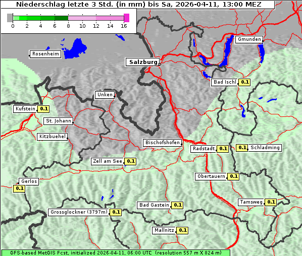 Niederschlag, 11. 4. 2026