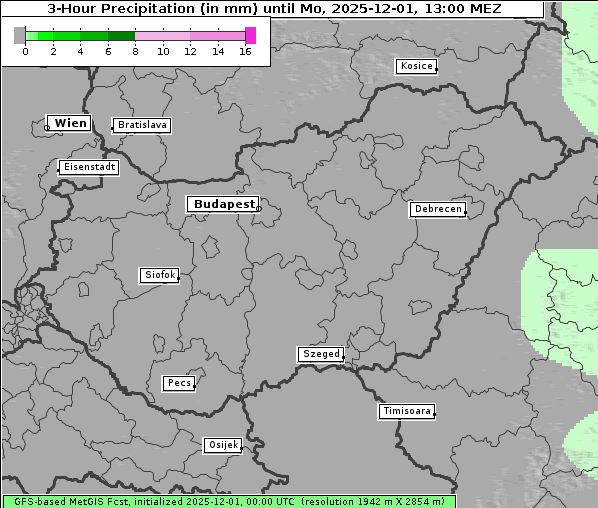 Niederschlag, 1. 12. 2025