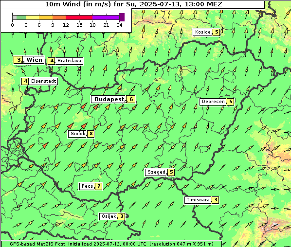 Wind, 13. 7. 2025