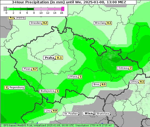 Niederschlag, 8. 1. 2025