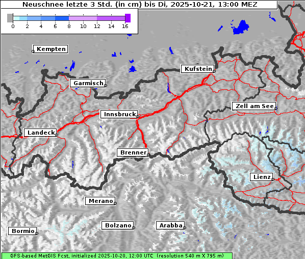 Neuschnee, 21. 10. 2025
