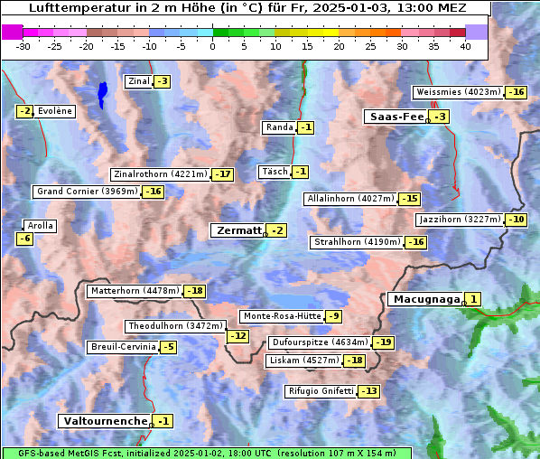 Temperatur, 3. 1. 2025