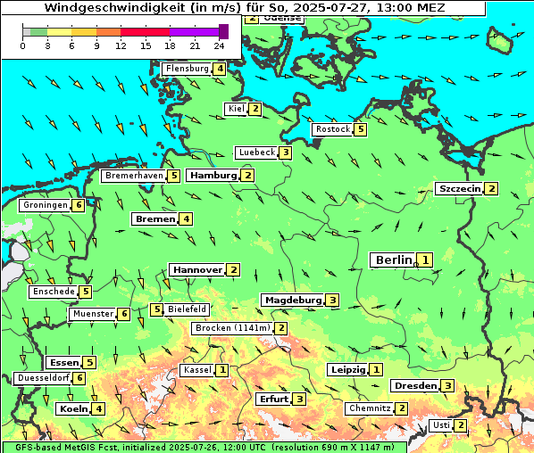 Wind, 27. 7. 2025