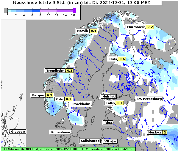 Neuschnee, 31. 12. 2024