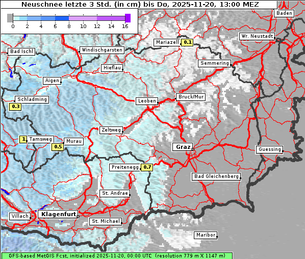 Neuschnee, 20. 11. 2025