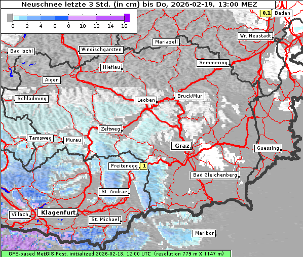 Neuschnee, 19. 2. 2026