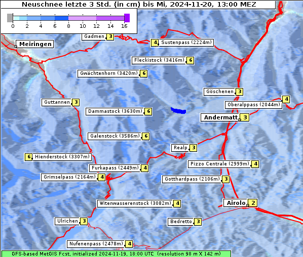 Neuschnee, 20. 11. 2024