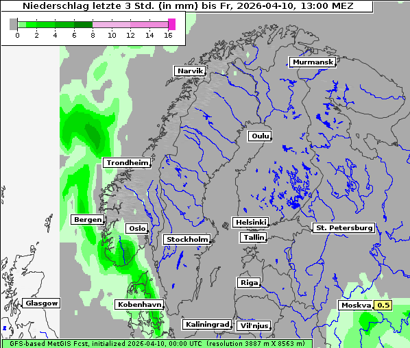 Niederschlag, 10. 4. 2026