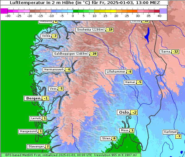 Temperatur, 3. 1. 2025