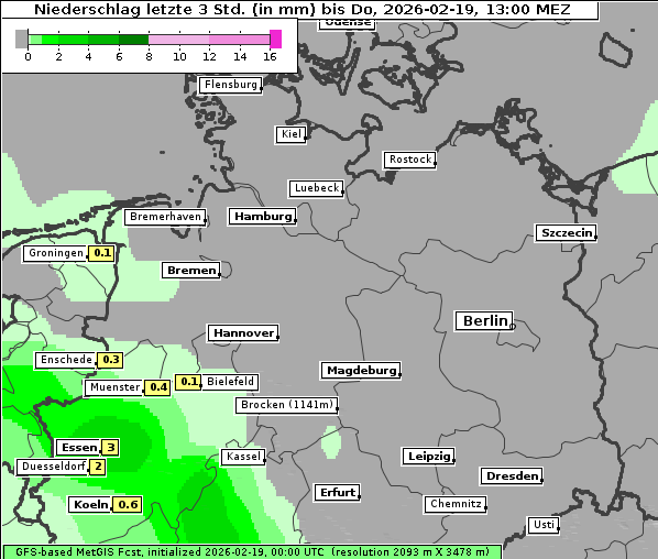 Niederschlag, 19. 2. 2026