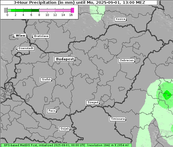 Niederschlag, 1. 9. 2025