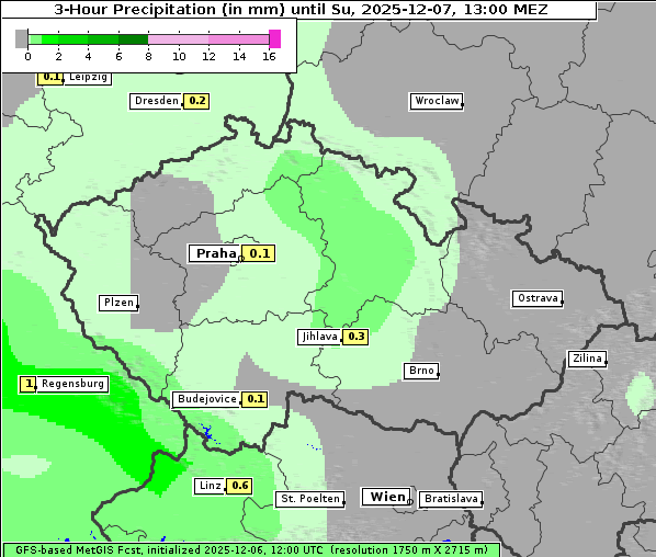 Niederschlag, 7. 12. 2025
