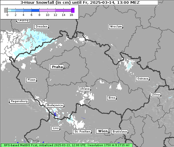 Neuschnee, 14. 3. 2025