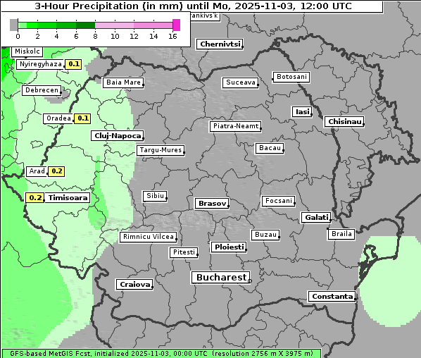 Niederschlag, 3. 11. 2025
