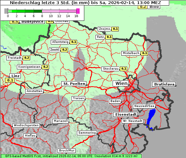 Niederschlag, 14. 2. 2026
