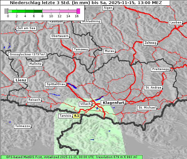 Niederschlag, 15. 11. 2025