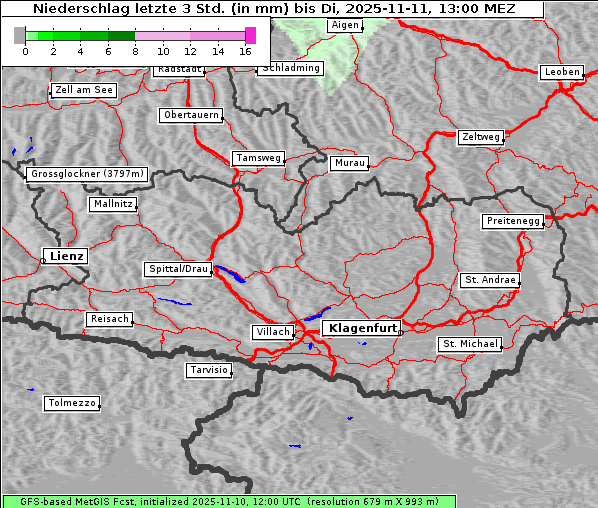 Niederschlag, 11. 11. 2025