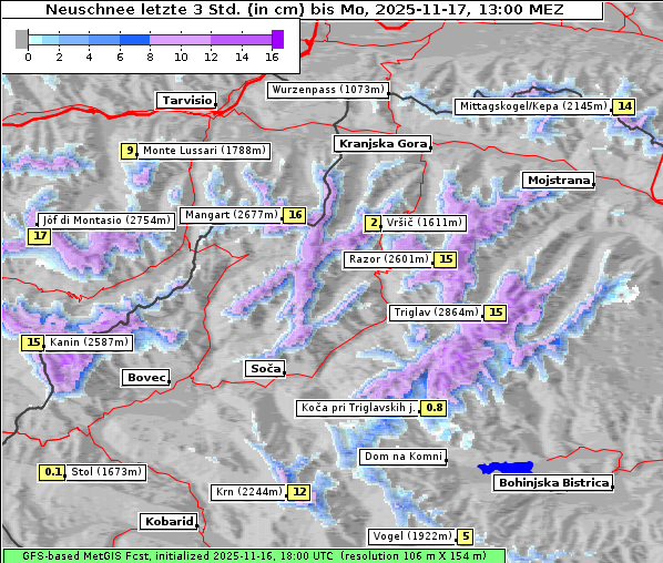 Neuschnee, 17. 11. 2025
