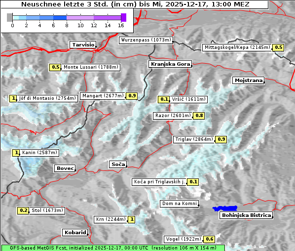 Neuschnee, 17. 12. 2025