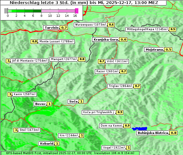 Niederschlag, 17. 12. 2025