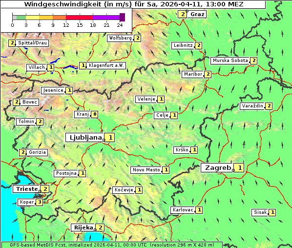 Wind, 11. 4. 2026