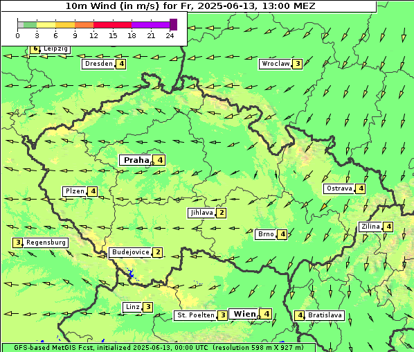Wind, 13. 6. 2025