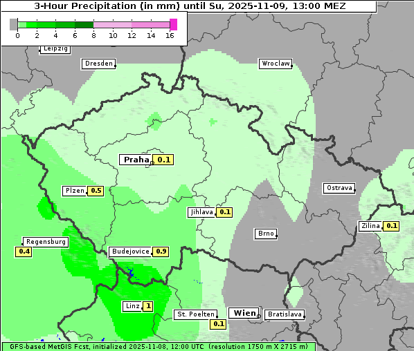 Niederschlag, 9. 11. 2025