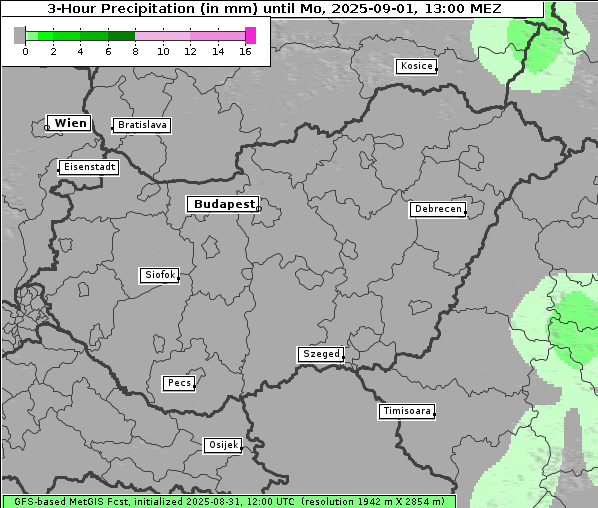 Niederschlag, 1. 9. 2025