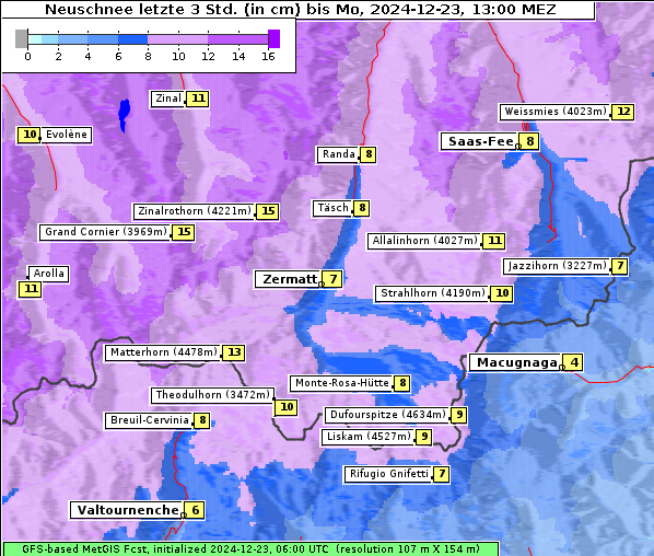 Neuschnee, 23. 12. 2024