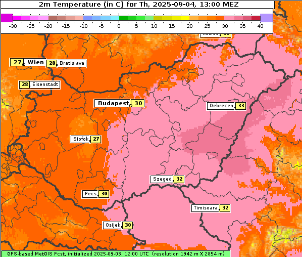 Temperatur, 4. 9. 2025