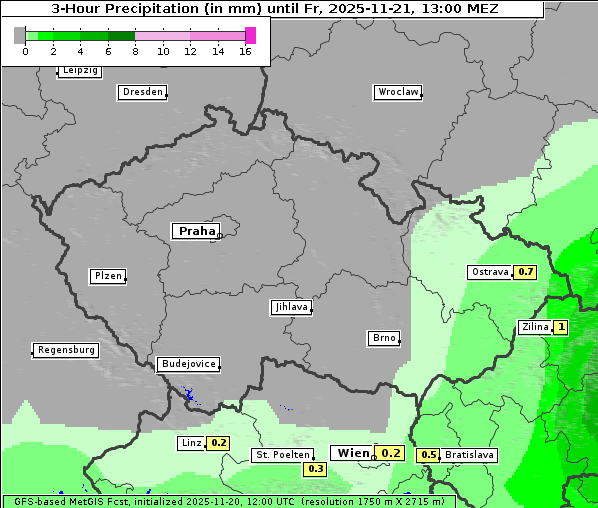 Niederschlag, 21. 11. 2025