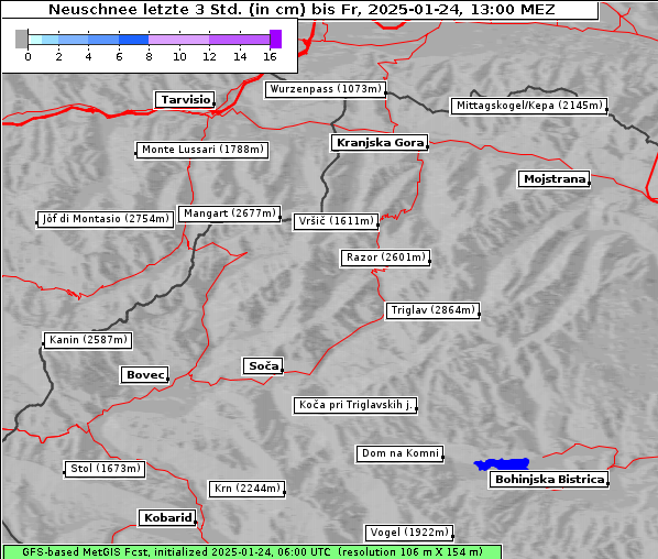 Neuschnee, 24. 1. 2025