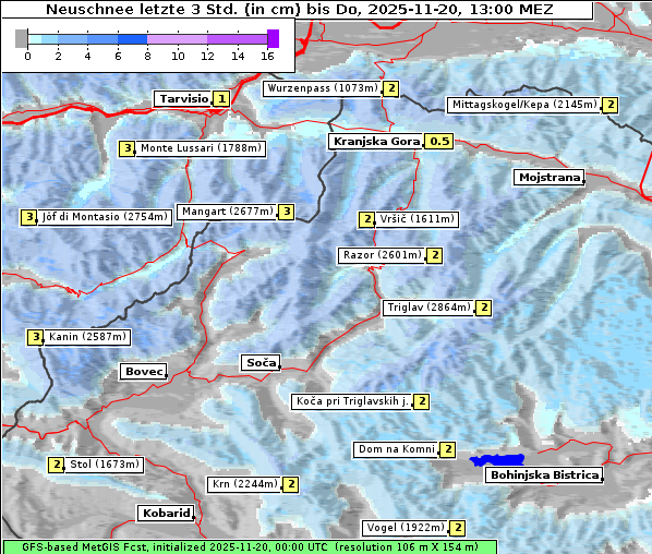Neuschnee, 20. 11. 2025