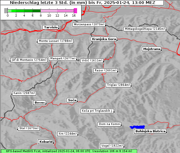 Niederschlag, 24. 1. 2025