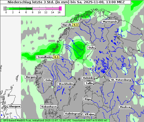 Niederschlag, 8. 11. 2025