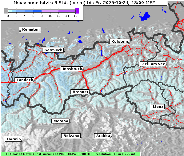 Neuschnee, 24. 10. 2025