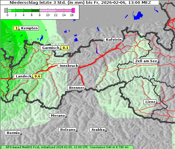 Niederschlag, 6. 2. 2026
