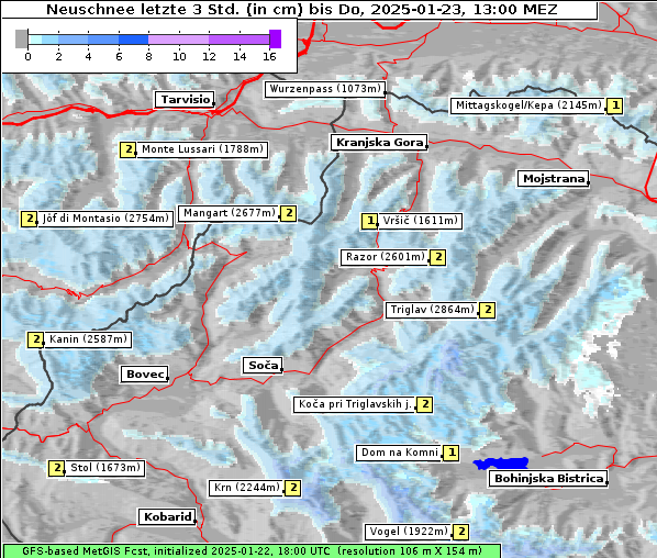 Neuschnee, 23. 1. 2025