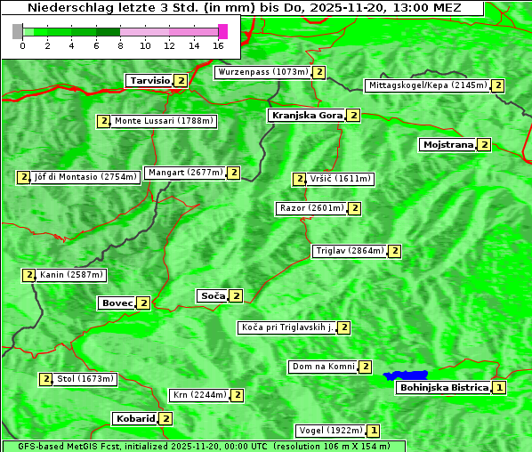 Niederschlag, 20. 11. 2025