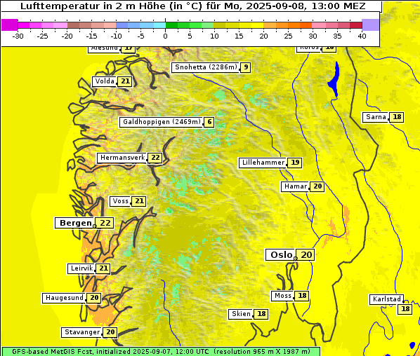 Temperatur, 8. 9. 2025