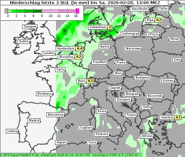 Niederschlag, 28. 2. 2026