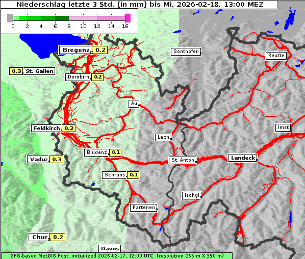 Niederschlag, 18. 2. 2026