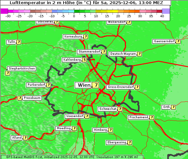Temperatur, 6. 12. 2025